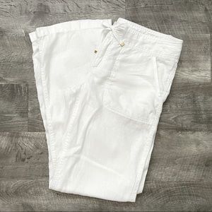 White Linen Lilly Pulitzer Pants